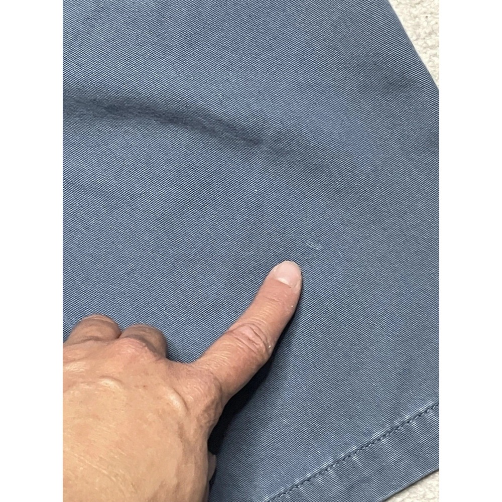 Volcom Shorts Mens Size 32 Blue Canvas Cotton Flat Front Skate Surf Chino - Picture 12 of 13